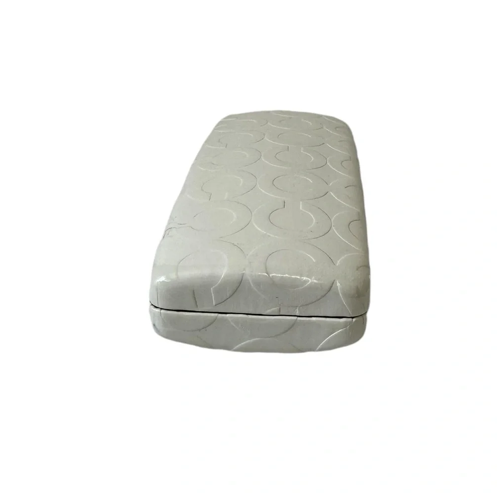 Coach Embossed Hard‎ Glasses Case in Putty